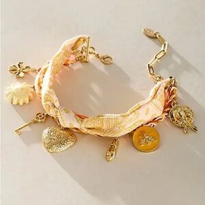 NWOT Free People High Noon Bracelet/Anklet in Banana Cream